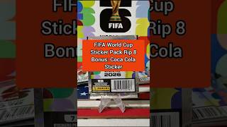 FIFA World Cup Sticker Pack Rip 8 | Bonus Coca Cola Sticker!