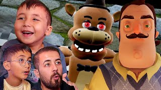 FREDDY BİZİ YEDİ! 😱 GRANNY VE PALYAÇO PARKURLARI - HELLO NEIGHBOR VGN MOD OYNADIK