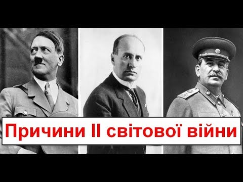 Причини Другої світової війни.Коротко та головне