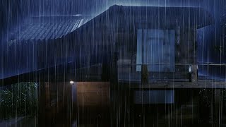 Whispering Rain - FALL ASLEEP FAST in MINUTES with Torrential Rain,Powerful Thunder Sounds at Night