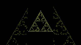 Aproximación al Triángulo de Sierpinski #matematicas #sierpinski #geometria #geometry