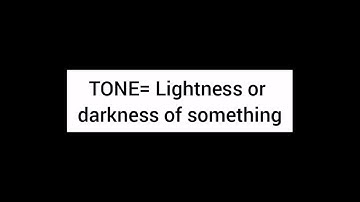 Creating Tone (Tonal Ladder and Bar)