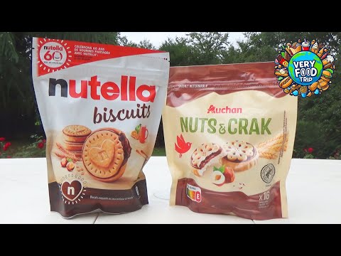 NUTELLA - Nutella Cookies VS Nuts & Crackers Auchan! Which is better?