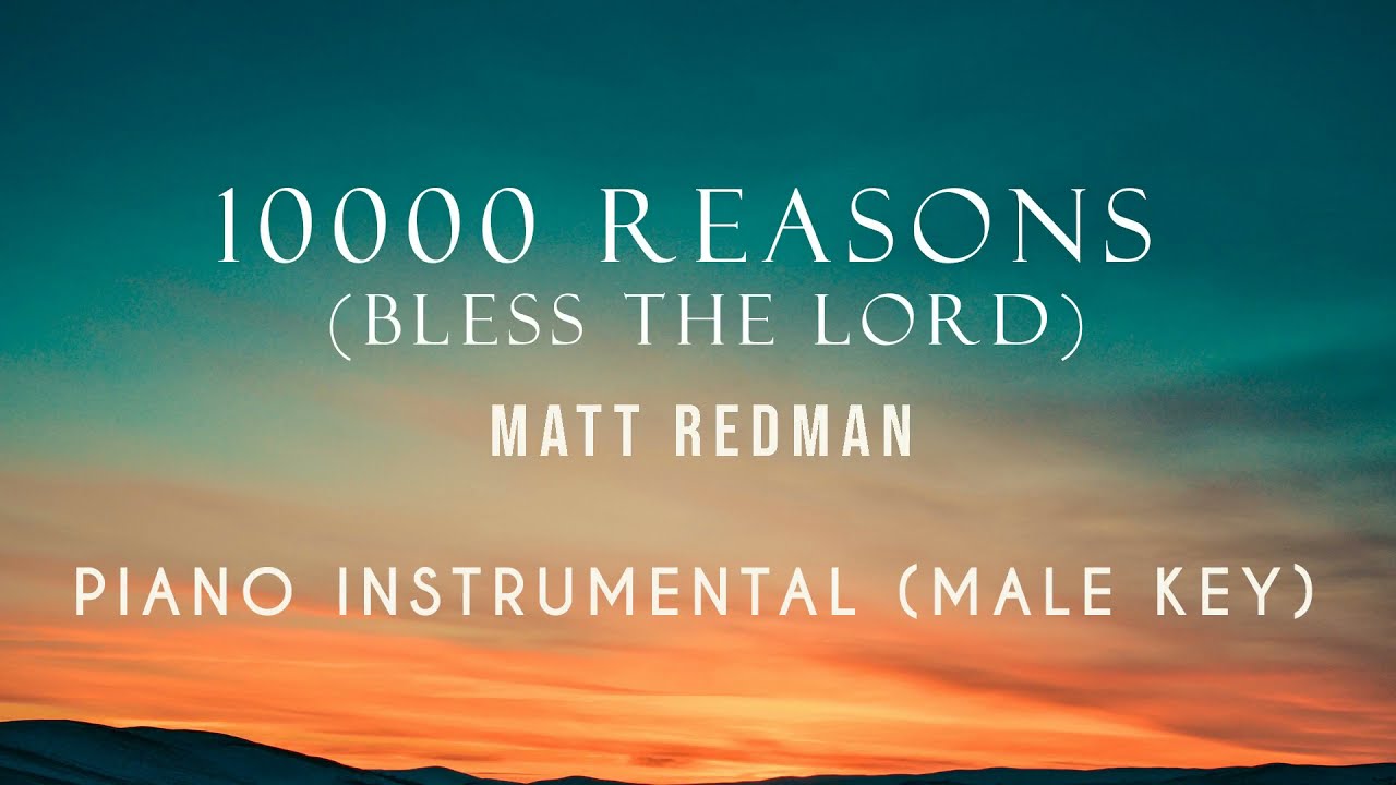 10,000 Reasons (Bless the Lord) - Piano Instrumental Cover (Male Key) with lyrics by GershonRebong