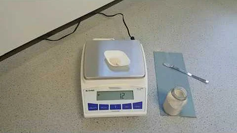 How to use a top pan balance