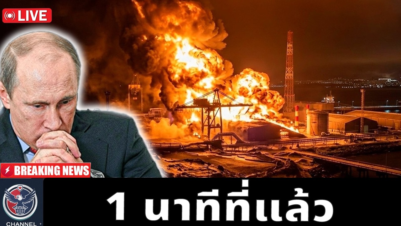 เพลิงยังโหมไหม้ไม่หยุด ฐานพลังงานสำคัญในตาตาร์สถานเสียหายหนักหลังการโจมตีด้วยโดรน