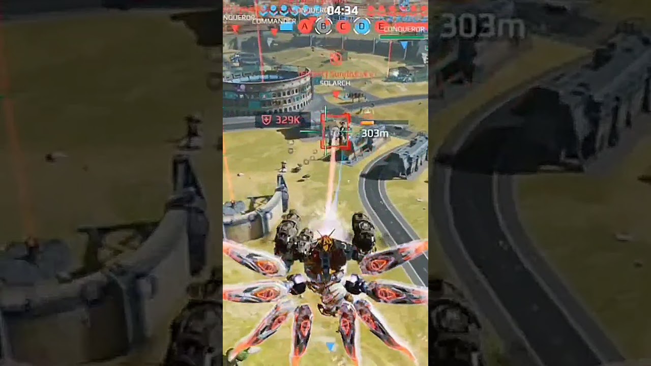 WR ROBOTS Aether Clears Enemy Robots and Titans in Battle 
