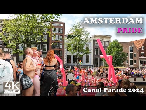 Amsterdam's Wildest Day, Pride Canal Parade 2024 4K