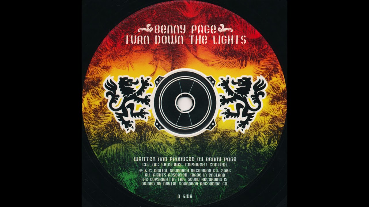 Benny Page - Turn Down The Lights