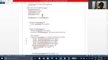 System Software & Compiler Lab-Ex. No. 1 TOKEN SEPARATION