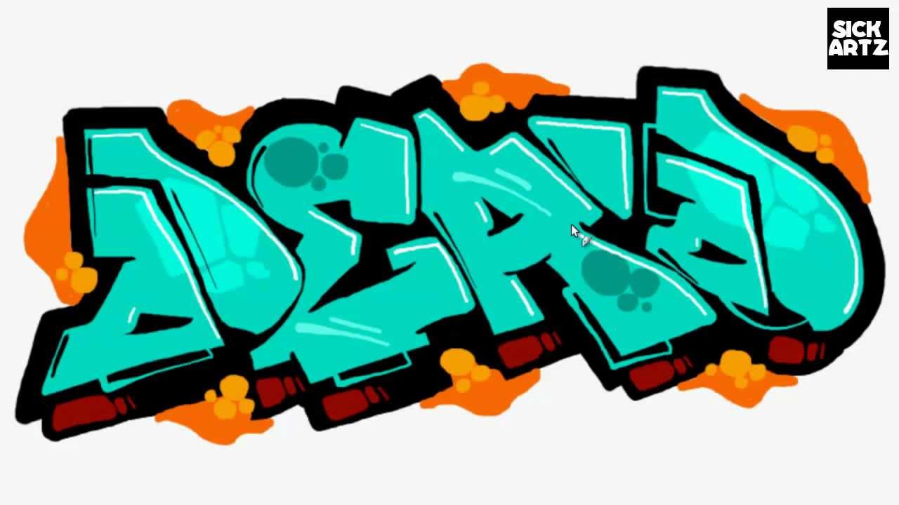 How to Draw Graffiti Dead YouTube