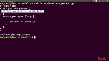 Puppet 5 – From Beginner to Pro : Classes | packtpub.com