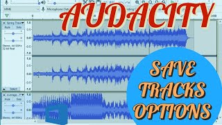 AUDACITY | HOW TO SAVE SEPARATE AUDIO TRACKS IN AUDACITY TUTORIAL
