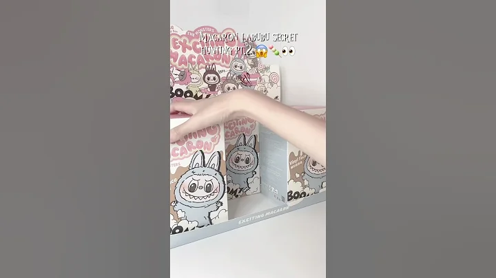 Labubu Macaron Secret Hunting 😱 #asmr #blindbox #popmart #cute #asmrunboxing #toys #labubu #plush