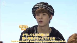 [ENG] 140630 BTS Korean self intro course on NHK | ABS