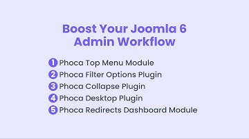 5 Extensions to Boost Your Joomla 6 Administration Workflow