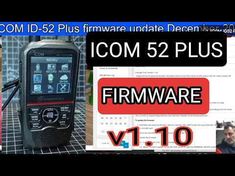 ICOM ID-52 Plus firmware v1.10 update December 2024 - YouTube