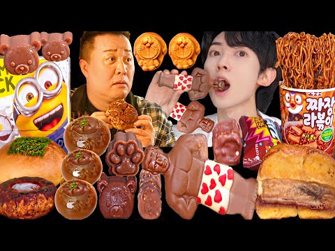 ASMR ICE CREAM CHOCOLATE <strong>JELLY</strong> <strong>RECIPE</strong> PARTY 직접 만든 초콜릿 디저트 꿀젤리 먹방 DESSERTS MUKBANG EATING SOUNDS 咀嚼音