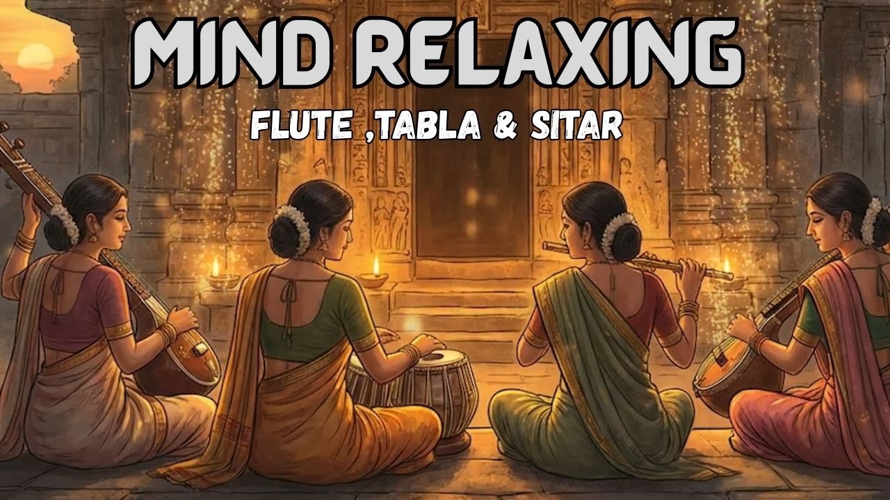 Mind Relaxing Flute Tabla and Sitar Compilation Hindustani Instrumental Music , Vol -13