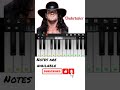Undertaker BGM Piano Cover With Notes Shorts Piano Undertaker 