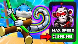 SADECE ROBUX HARCAYARAK EN HIZLI MAYMUN OLDUM! - Roblox +1 Monkey Escape screenshot 3