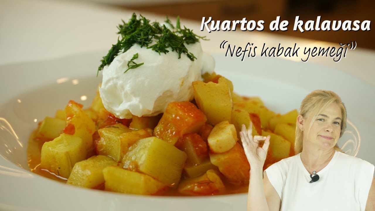 Zeytinyağlı Bol Domatesli Kabak Yemeği: Nefis Tarif cuartos de calabaza