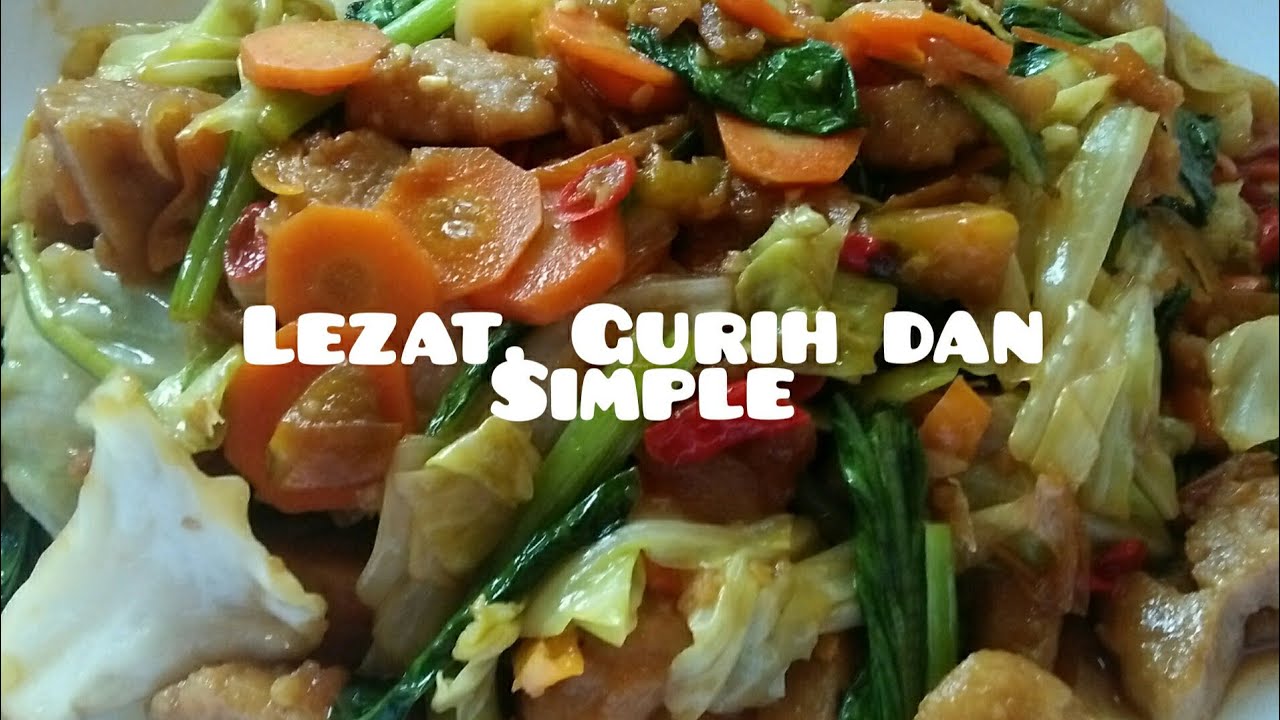 cara membuat capcay enak 