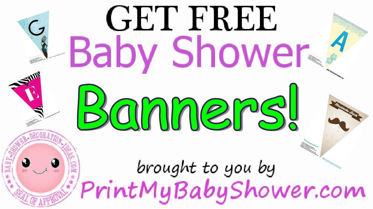 Free Baby Shower Printables - YouTube