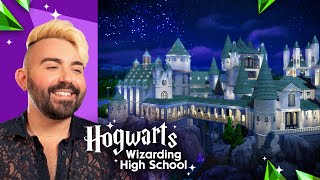 Building Hogwarts Wizarding High School in The Sims 4 (40  Rooms, #NoCC)