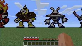 Minecraft Pixel Art - Megaman Robot Masters