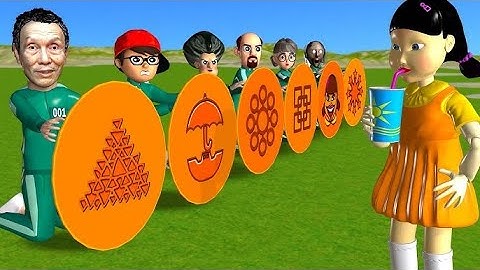 Scary Teacher 3D vs Squid Game Hide in Dalgona Candy vs Wall Level Max Shapes Challenge Who