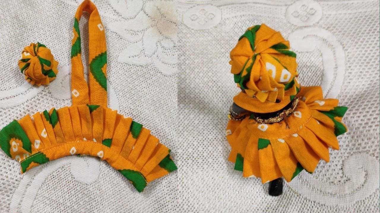 (4,5,6)No के गोपाल जी की कॉटन ड्रेस l Make cotton dress for laddu gopal ji