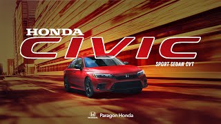 YOU HAVE NO ID - Choose the 2023 Civic Sport Sedan CVT at Paragon Honda