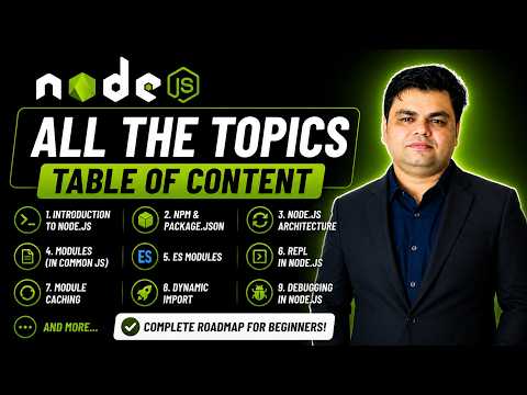Part-1 || Node.js Table of Content | Roadmap for Node JS | Everthing in Node js | 2026