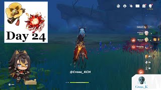 Tried the Dehya build challenge with various teams (Day 24) | Genshin impact