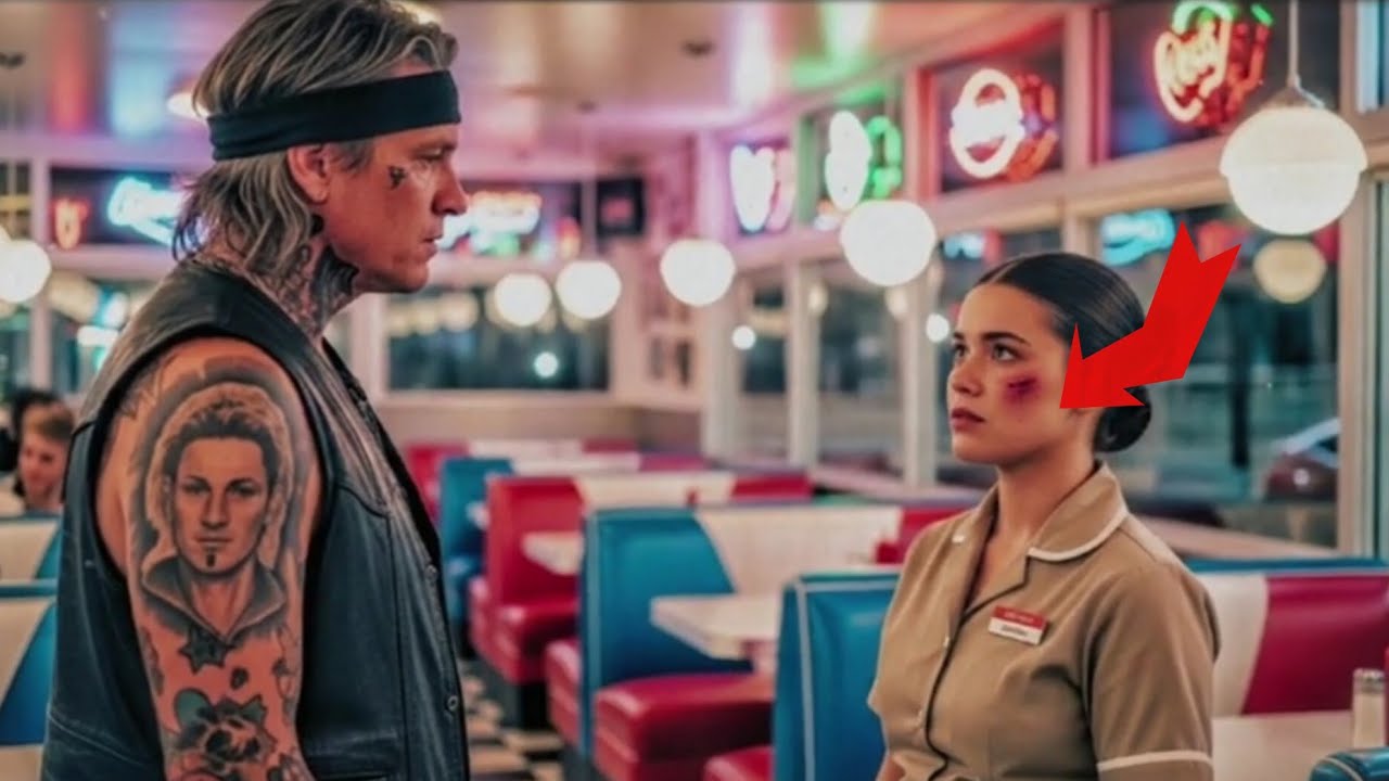 Hells Angel Biker Noticed The Waitress’s Bruises - His Next Move Stunned Everyone.