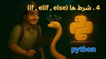 یادگیری پایتون (python) پروژه محور | جلسه 4: شرط‌ها (if / elif / else)