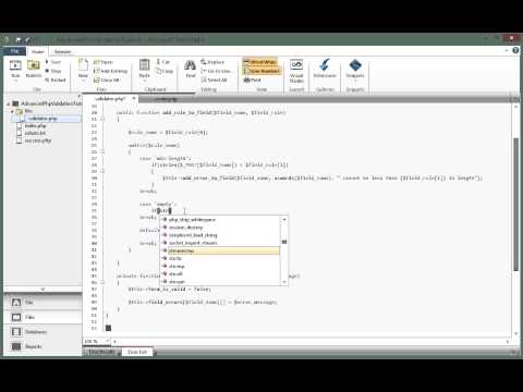 Php Form Validation Tutorial Advanced Part 4/7