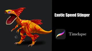 Exotic Speed Stinger [Procreate Timelapse]