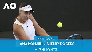 Ana Konjuh v Shelby Rogers Highlights (1R) | Australian Open 2022 screenshot 5