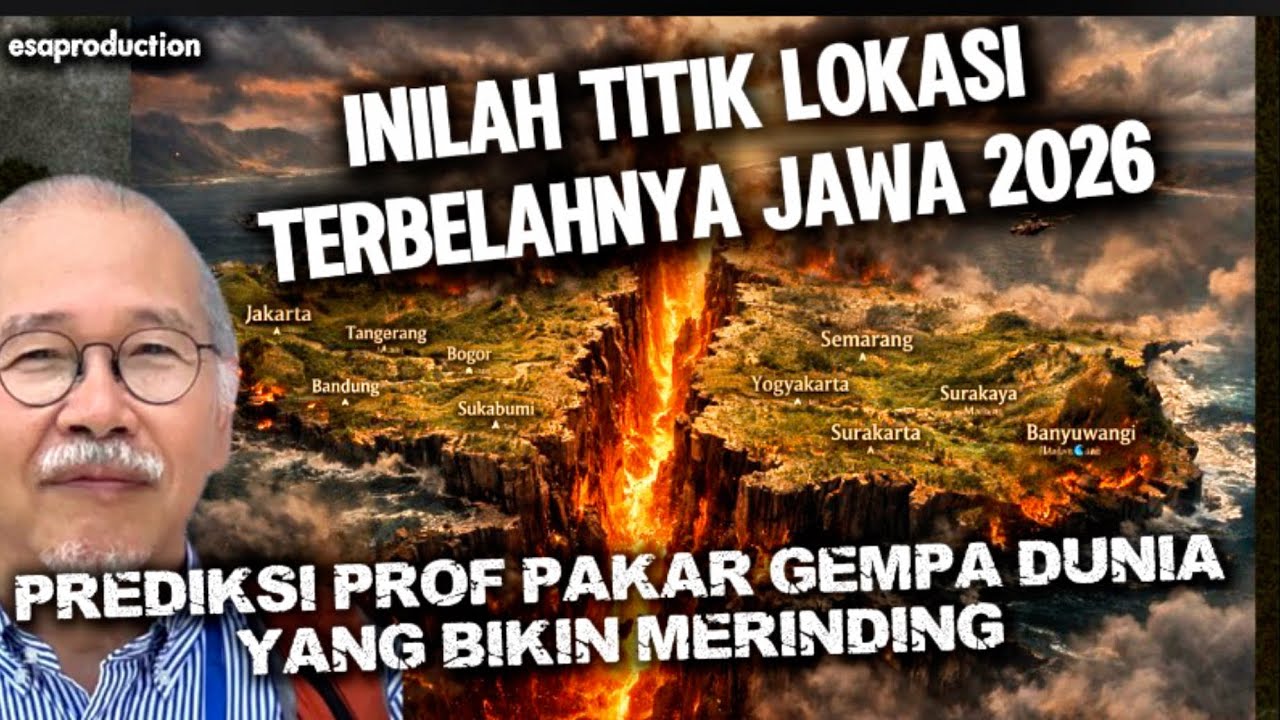 INILAH TITIK LOKASI TERBELAHNYA JAWA !! PREDIKSI PROF PAKAR GEMPA DUNIA yg BIKIN MERINDING
