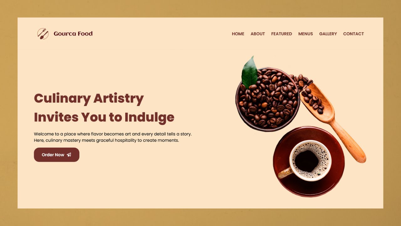 Food Website HTML and CSS