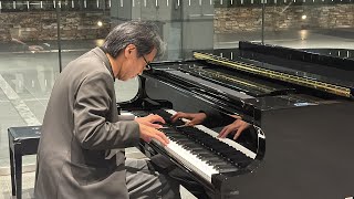 オフィスビルでしっとりとX Japan Angelを弾いてみた(・∀・)