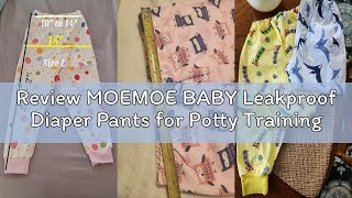Review MOEMOE BABY Leakproof Diaper Pants for Potty Training Overnight Diaper Short for Toddler Boys