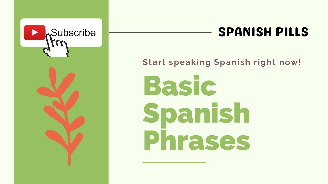 RANDOM BASIC SPANISH PHRASES (so you can start speaking Spanish right now) 