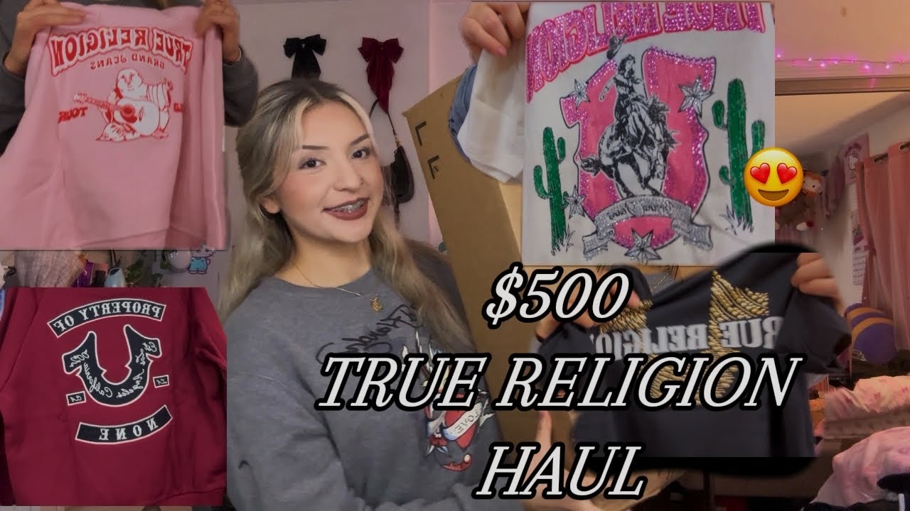$500 TRUE RELIGION HAUL 🎀🫧✨🪞