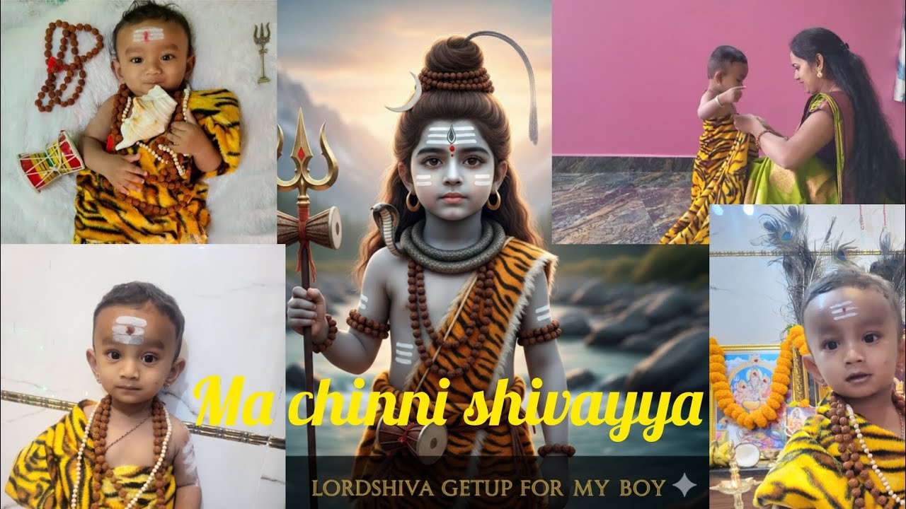 Shivayya getup for my boy #lordshivagetup #shivamakeup #shivamakeupformyboy