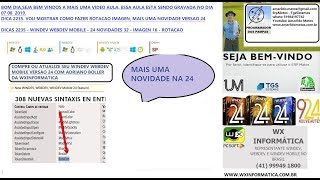 DICAS 2235 WINDEV WEBDEV MOBILE 24 NOVIDADES 32 IMAGEN 16 ROTACAO
