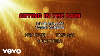 Tammy Wynette  Crying In The Rain karaoke