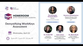 Homeroom with Education Leaders | Demystifying the WorkKeys Assessment